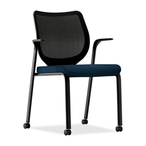 The HON Company N606NT90 Multi-Purpose Stacking Chair, 27"x26-1/4"x37-1/8", Mariner by HON