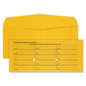 QUALITY PARK PRODUCTS 63262 Brown Kraft Fold Flap Kraft Trade Size Interoffice Envelope, #11, 500/Box by QUALITY PARK PRODUCTS