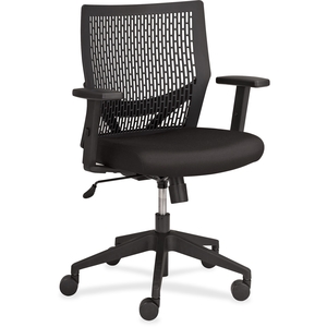 Lorell Furniture 25950 Flex Back Task Chair, 24"x24"x35-3/4", Black by Lorell