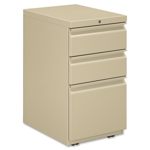 The HON Company 16720RL Pedestal, Box/Box/File, 15"x19-7/8"x26-7/8", Putty by HON