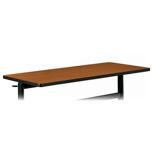 The HON Company BTR3060NHP Rectangular Tabletop, No Grommets, 60"x30", Bourbon Cherry by Basyx by HON
