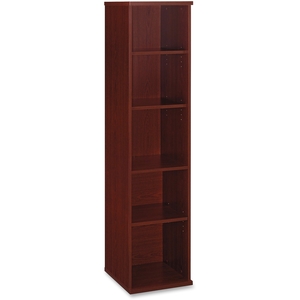 Bush Industries, Inc WC36712 Bookcase, Open Single, 17-7/8"x15-3/8"x72-7/8", Mahogany by Bush Business Furniture