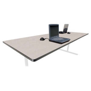 Rectangular Conference Table,42"x96"x29",Gray Nebula Top by Bretford