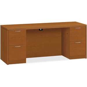 The HON Company 115900ACHH Double Pedestal Credenza, 72"x24"x29-1/2", Bourbon Cherry by HON