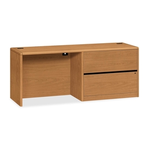 The HON Company 10747RCC Credenza, Right Ped, w/36"Lat File, 72"x24"x29-1/2", Harvest by HON