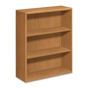 The HON Company 10753CC 3-Shelf Bookcase, 36"x13-1/8"x43-3/8", Harvest by HON