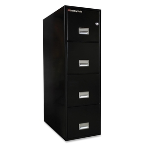 Sentry Group 4T3131B 4-Drawer Vertical Fire File,19-3/5"x"x31"x53-3/5",Black by Sentry Safe