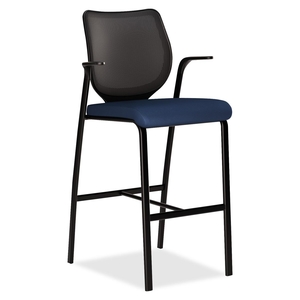 The HON Company N709NT90 Cafe Height Stool, 25"x24-1/2"x46-1/2", Mariner by HON