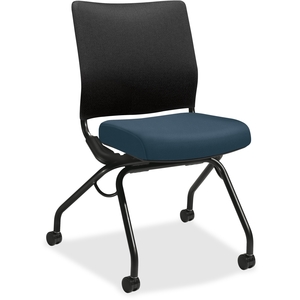 The HON Company PN1ARBCU90T Armless Nesting Chair, 26"x25-3/4"x35-1/4", Cerulean by HON