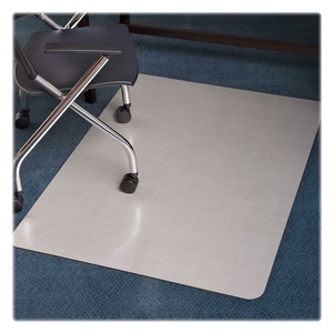 Carpet Chairmat, 36"x48", Silver by ES Robbins