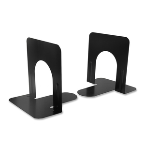 Charles Leonard, Inc 87515 Bookends, Non-skid, 5", Steel, 2/PR, Black by CLI