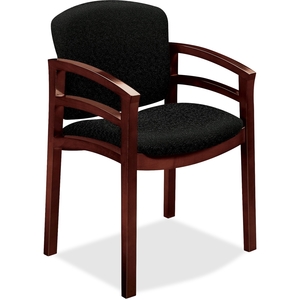 The HON Company 2112NBE11 Guest Chair, 23-1/2"x22"x33-1/8", Mahogany/Raven by HON