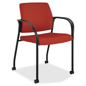 The HON Company IS109CU42 Multipurpose Chair, w/Casters, 25"x21-3/4"x33-1/2", Poppy by HON