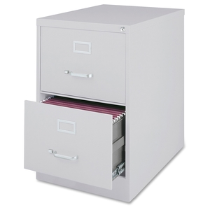 Lorell Furniture 88044 Vertical File Cabinet, 2 DR, LGL, 18"X28-1/2"X28-3/4", LGY by Lorell