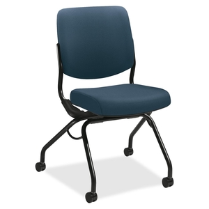 The HON Company PN1AUUCU90T Armless Nesting Chair, 26"x26"x36", Cerulean by HON