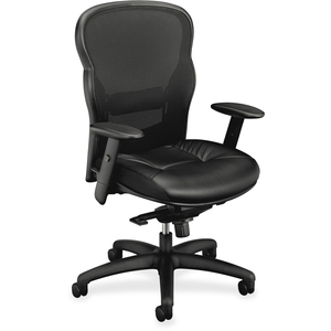 The HON Company VL701SB11 Hi-Back Task Chair, 27-1/2"X28"X44", Black by Basyx by HON
