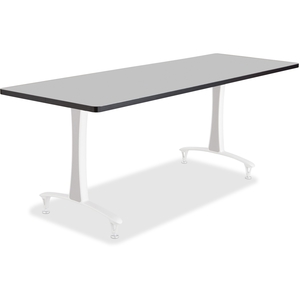 Safco Products 2088GR Fixed T-Leg Table, 72" x 24", Gray by Safco