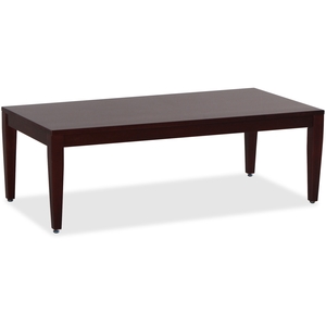 Lorell Furniture 59544 Wood Coffee Table, 23-3/5"X42-1/5"X15-3/4", Mahogany by Lorell