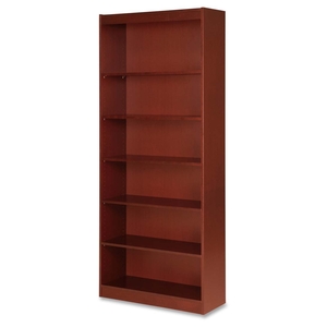7 Shelf Panel Bookcase, 36"x12"x84", Cherry by Lorell