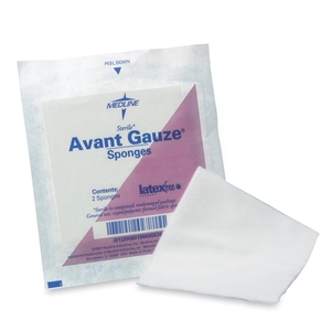 Medline Industries, Inc NON21334 Gauze Sponges, Nonwoven, 3"x3", 4-Ply, 40/PK, White by Medline