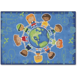 The Chenille Kraft Company 4413 Rug,Planet,Hug,3'10"X5'5" by Carpets for Kids