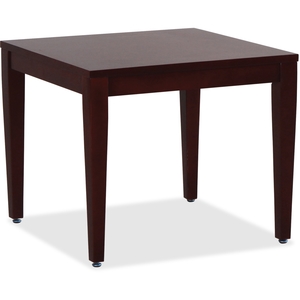 Lorell Furniture 59543 Wood Corner Table, 23-3/5"X23-3/5"X20", Mahogany by Lorell