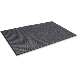 Crown Mats OXH046GY Mat,Oxford,Wiper,4X6,Bk/Gy by Crown Mats