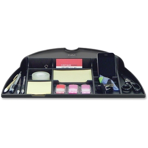 First Base, Inc 02215 Organizer Tray, f/Monitor Arm,Adj., 12"x18"x2-1/2', Black by DAC