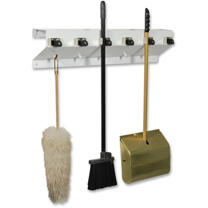 Ex-Cell Kaiser LLC 333- 6 WHT2 Clincher Mop/Broom Holder, 34"x5-1/2"x7-1/2, White by Ex-Cell Kaiser