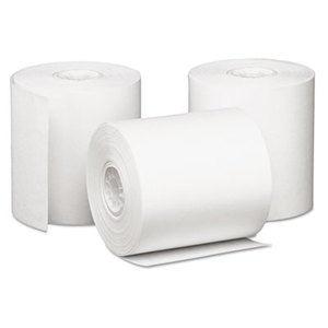 PM Company, LLC 09228 Single Ply Cash Register/POS Rolls, 3" x 85 ft., White, 50/Carton by PM COMPANY