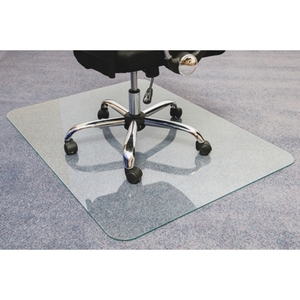 Floortex 123648EG Glass Chair Mat, 36"X48", Clear by Cleartex