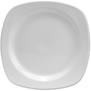 Office Settings Inc CTS2 Soft Square Salad Plate, White by Office Settings