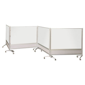 BALT INC. 74764 D.O.C. Mobile Double-Sided Marker Board Divider, 72 x 72, Silver by BALT INC.