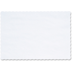 Hoffmaster Group, Inc 310477 Paper Placemat,9-5/8"x13-1/2",Scalloped Edge,1000/CT,White by Hoffmaster