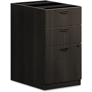 The HON Company BL2162ESES File Pedestal, 2-Box, 15"X21-3/4"X27-3/4", Espresso by Basyx by HON