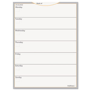 AT-A-GLANCE AW503028 WallMates Self-Adhesive Dry Erase Weekly Planning Surface, 18 x 24 by AT-A-GLANCE