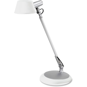 Alba, Inc LEDLUCEBC Ledluce Desk Lamp, 1 Arm, 6.5W, 330 Lumens, White by Alba