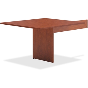 The HON Company BLMT48RA1A1 Slab Base End Table, 44"X47-1/2"X29-1/2", Med Cherry by Basyx by HON