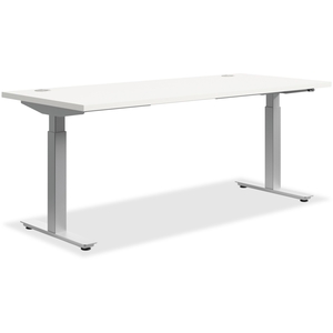 The HON Company HAB2S24F Height Adj Table Base, 64"X23-31/50"X29", Black by Basyx by HON