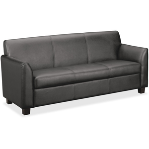 The HON Company VL873SB11 3-Cushion Sofa, 73"X28-3/4"X32", Black by Basyx by HON
