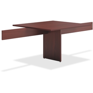 The HON Company BLMT48ANN Slab Base Adder Table, 44"X47-3/4"X29-1/2", Mahogany by Basyx by HON