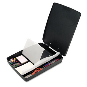 Extra Storage/Supply Clipboard Box, 1" Capacity, 8 1/2 x 11, Charcoal by OFFICEMATE INTERNATIONAL CORP.