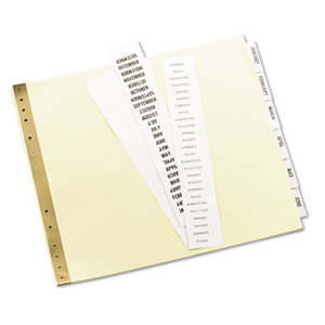 Avery 11730 Insertable Clear Tab Dividers for Data Binders, 6-Tab, 11 x 9 1/2 by AVERY-DENNISON