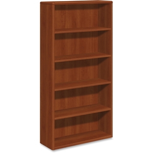 The HON Company 10755CO 5-Shelves Bookcase, 36'X13"X69-11/50", Cognac by HON