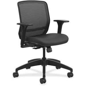 The HON Company QTMMY1ACU10 Mesh Work Chair, 29-3/4"X28-3/4"X38-3/4", Black by HON