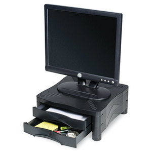 Monitor/Printer Stand w/2 Drawers,13 x 13 1/2 x 5 3/4, Black by KELLY COMPUTER SUPPLIES