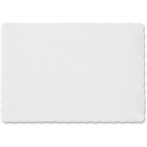 Hoffmaster Group, Inc PM32052 Paper Placemat,9-3/4"x13-3/4",Scalloped Edge,1000/CT,White by Hoffmaster