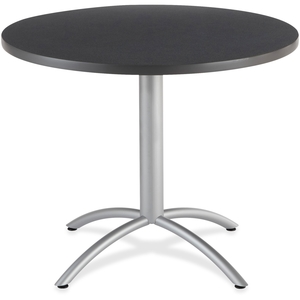 Business Source 65648 Round Cafe Table, 42" Round/29" H, Graphite by Iceberg