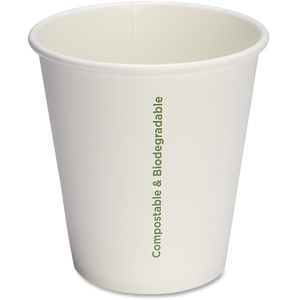 Genuine Joe 10214 Compostable Cups, 10Oz., 20/Pk, White by Genuine Joe