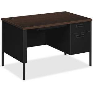 The HON Company P3251RMOP Small Office Desk, 48"X30"X29-1/2', Mocha by HON